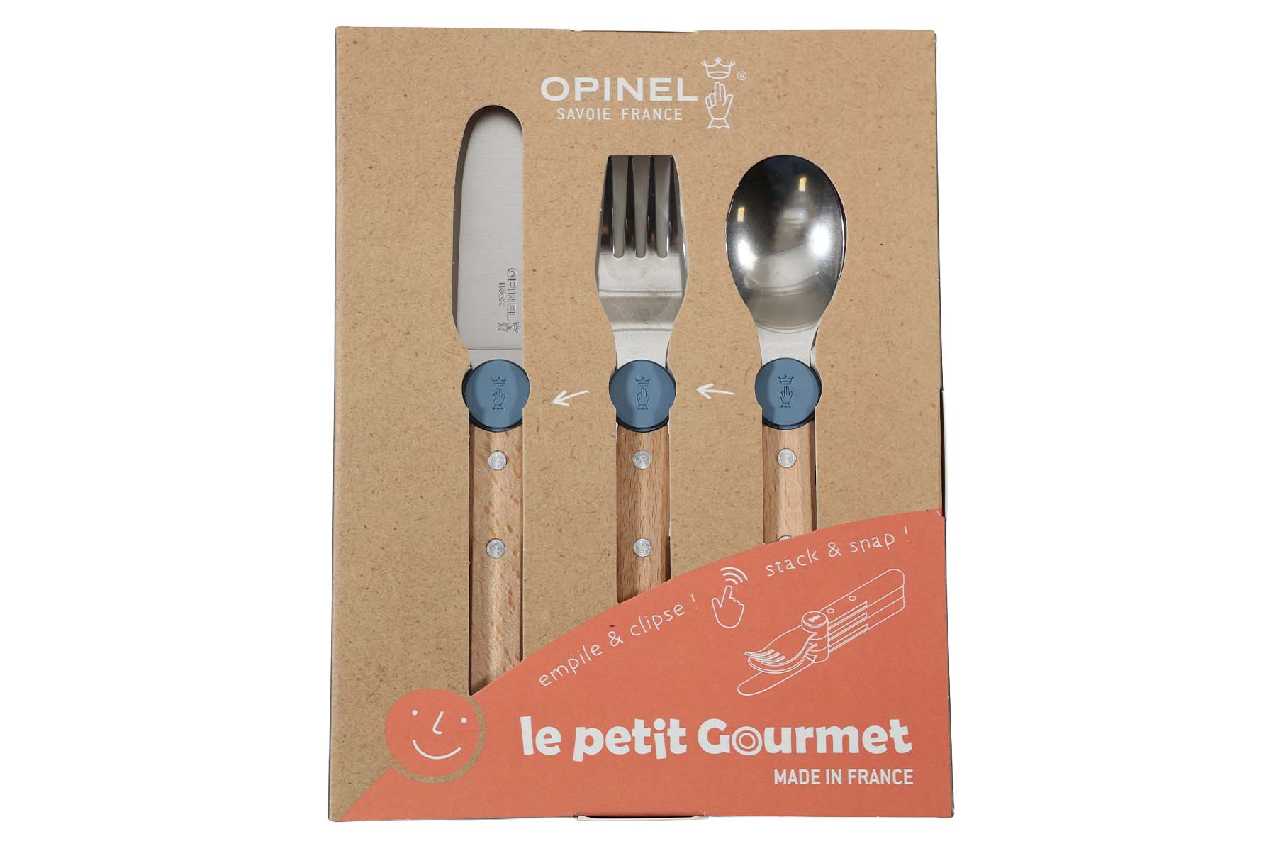 Coffret Le Petit Gourmet Opinel - bleu pluie