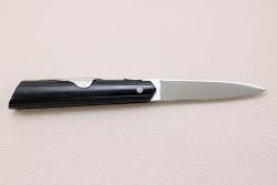 Couteau Mongin "Affûtiot" 10 cm en corne noire