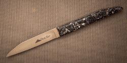 Couteau pliant Le Terril par Charles Canon - manche 12 cm en coquilles de moules
