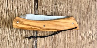 Couteau pliant Régional cran forcé "Le Camembert" olivier de Vialis