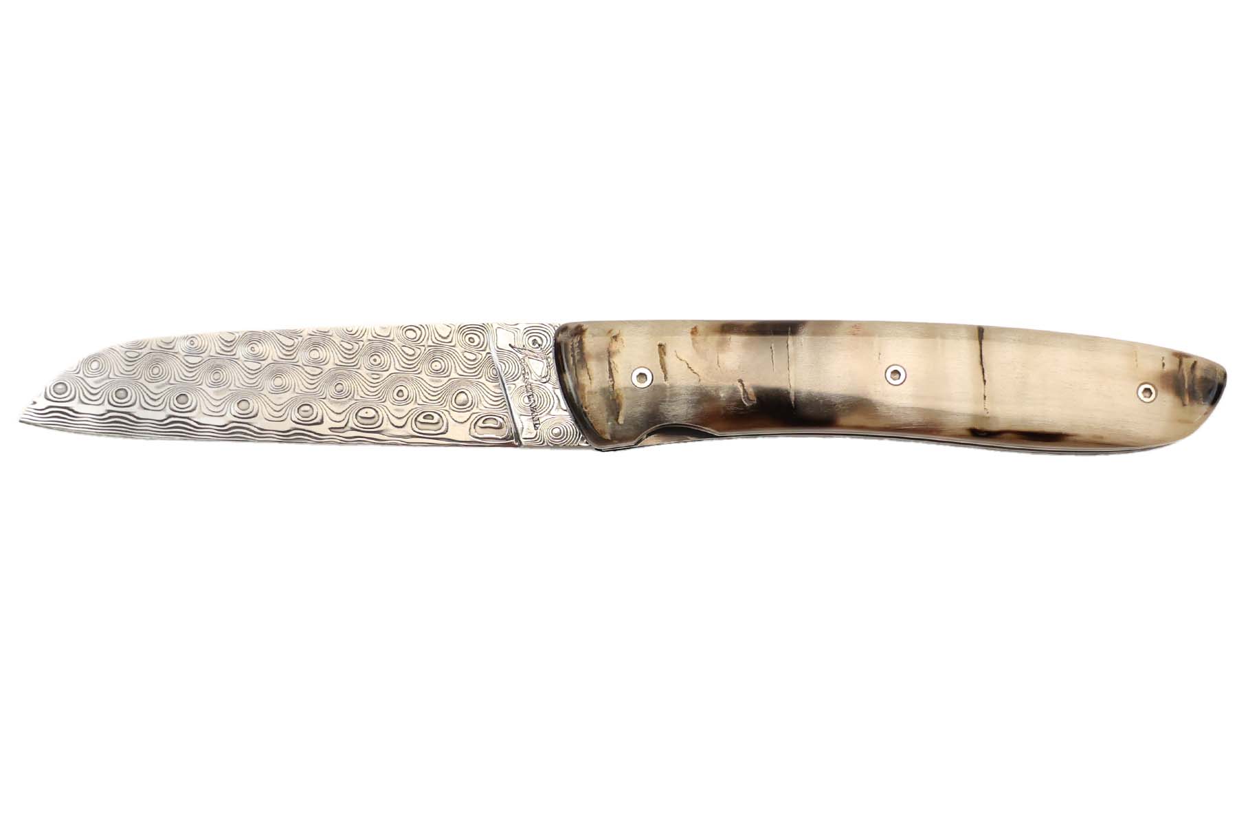 Couteau Perceval Le "L08" damasteel - Bélier