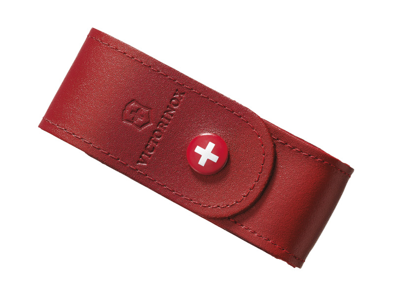 Étui cuir rouge Victorinox pour couteaux 91 mm de 6 à 14 pièces