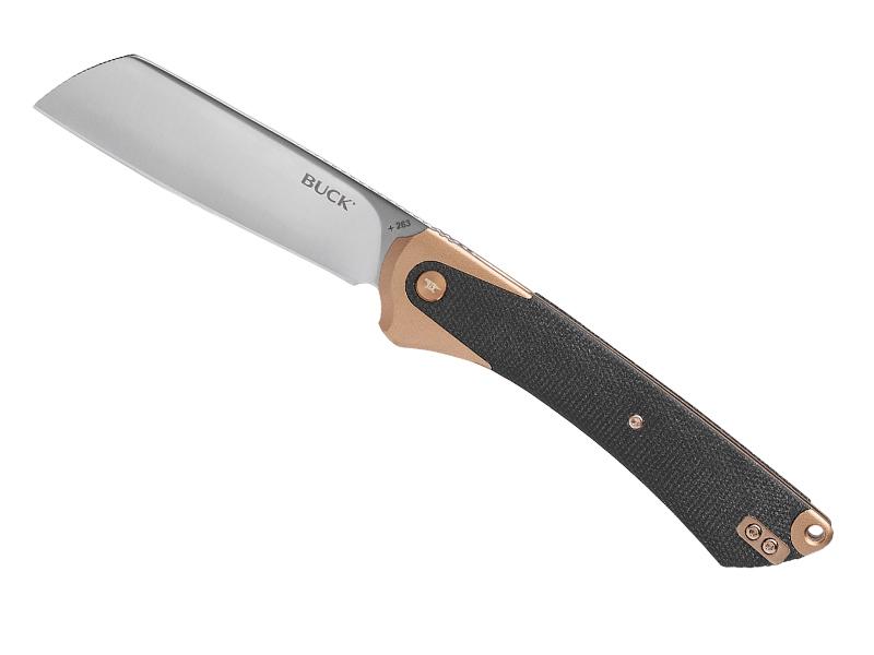 Couteau Buck Highline XL - manche 13 aluminum cuivre / micarta noir