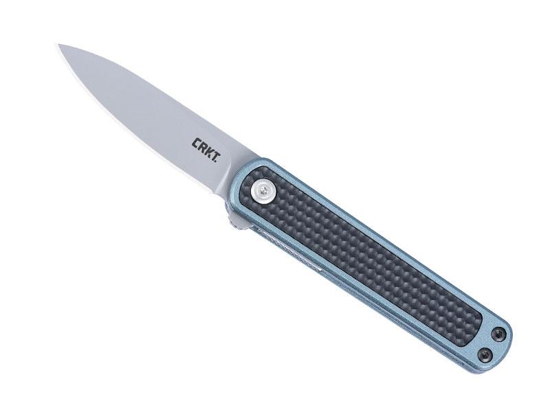 Couteau CRKT Pup - manche 7,5 cm nylon/fibre de verre bleu