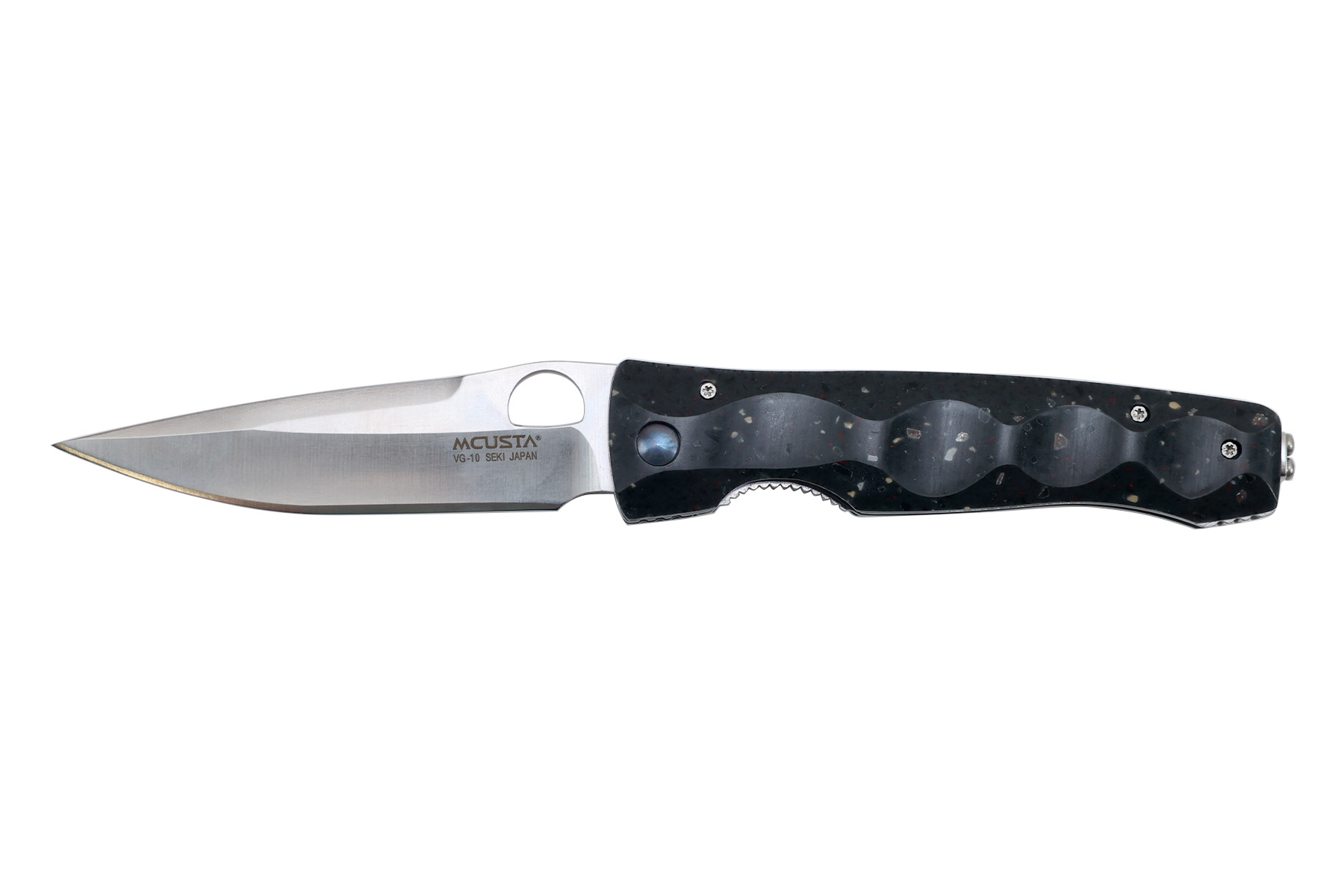 Couteau japonais Mcusta - Tactility - manche corian black 11,4 cm