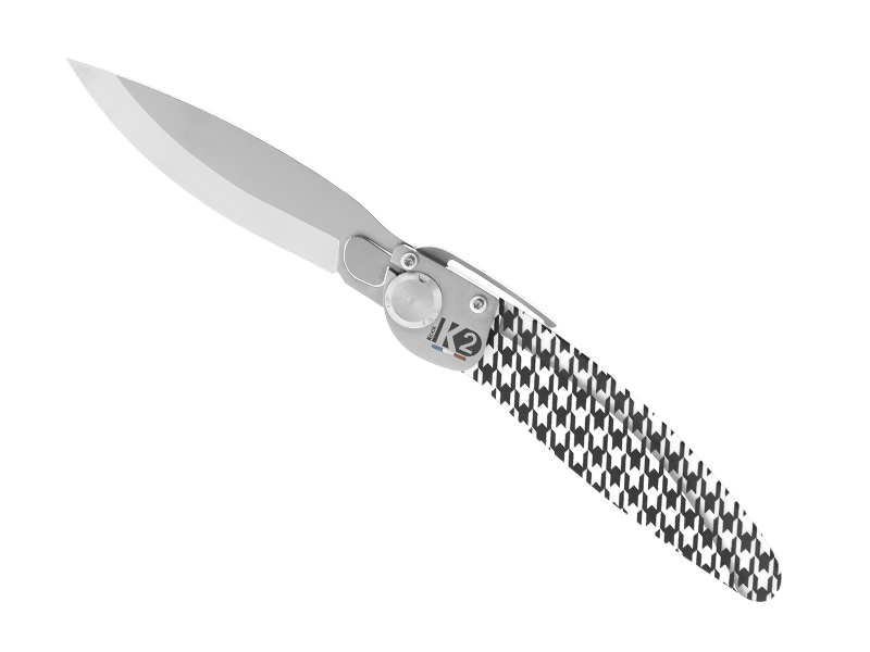 Couteau K2® 3D - manche 11,5 cm décor pied de poule