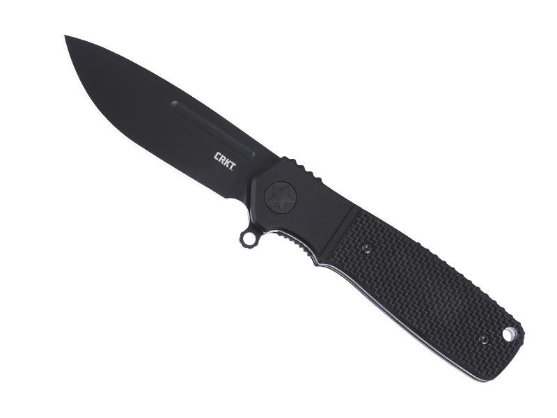 Couteau CRKT Homefront Compact all black - manche 10 cm G10 noir