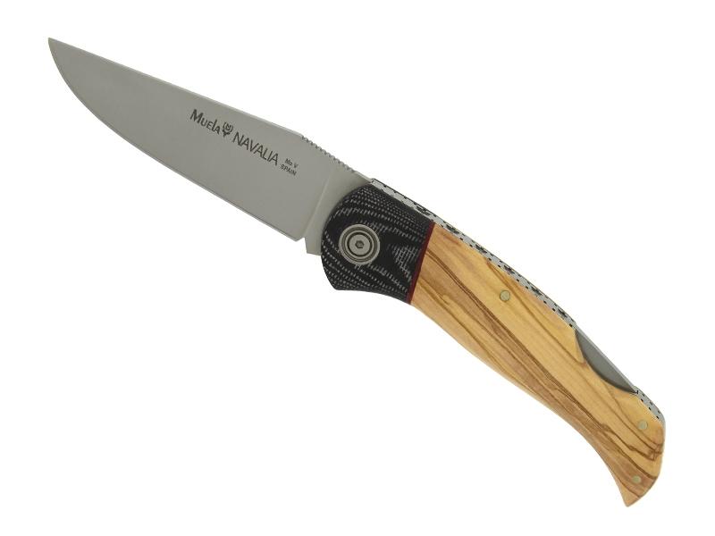 Couteau MUELA NAVALIA - plein manche 12 cm olivier