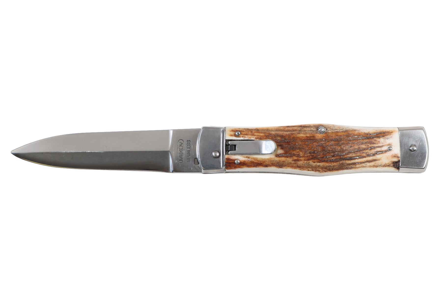 Couteau automatique Mikov Predator - Bois de cerf Hammer