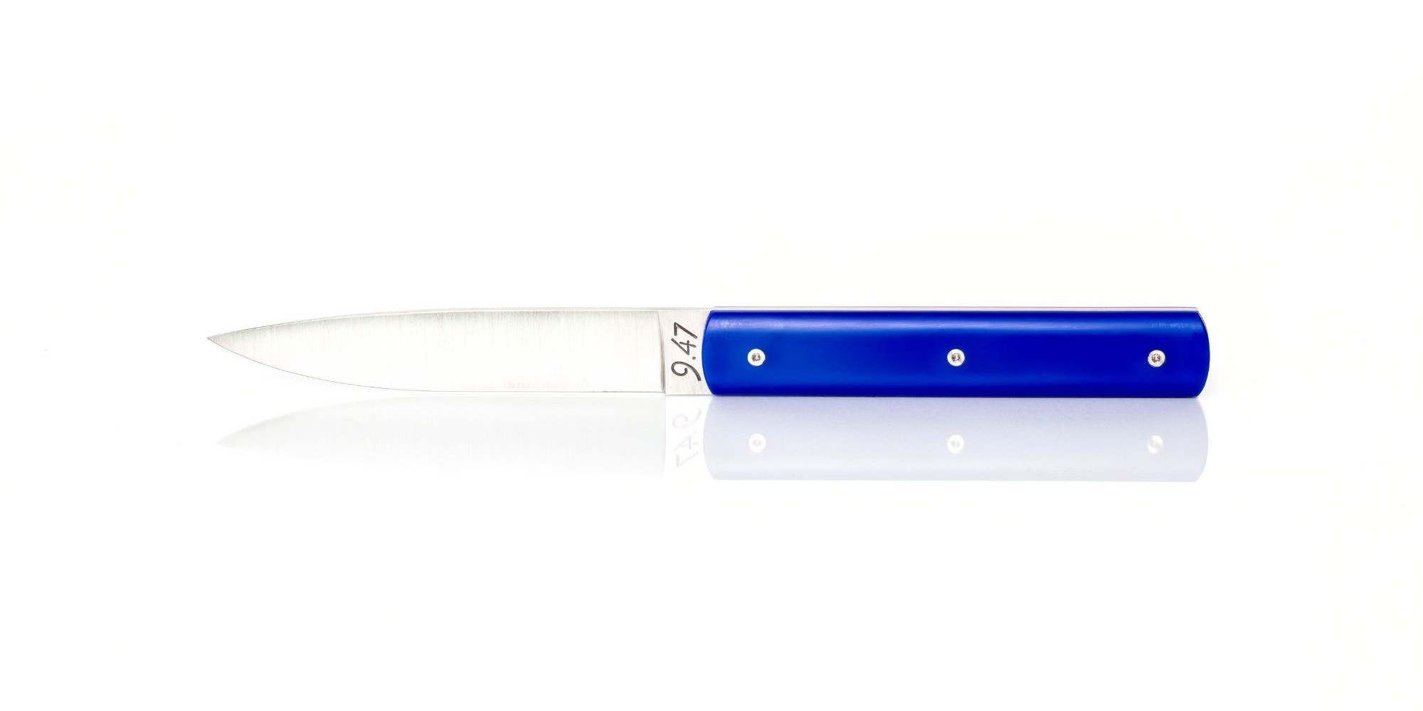 Coffret de 4 couteaux de table 9.47 Atelier Perceval - bleu France