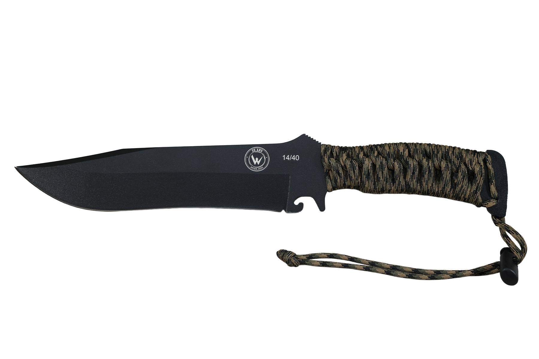 Couteau Wildsteer Bowie édition limitée 20 ans - paracorde