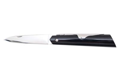 Couteau Mongin "Affûtiot" 10 cm en corne noire
