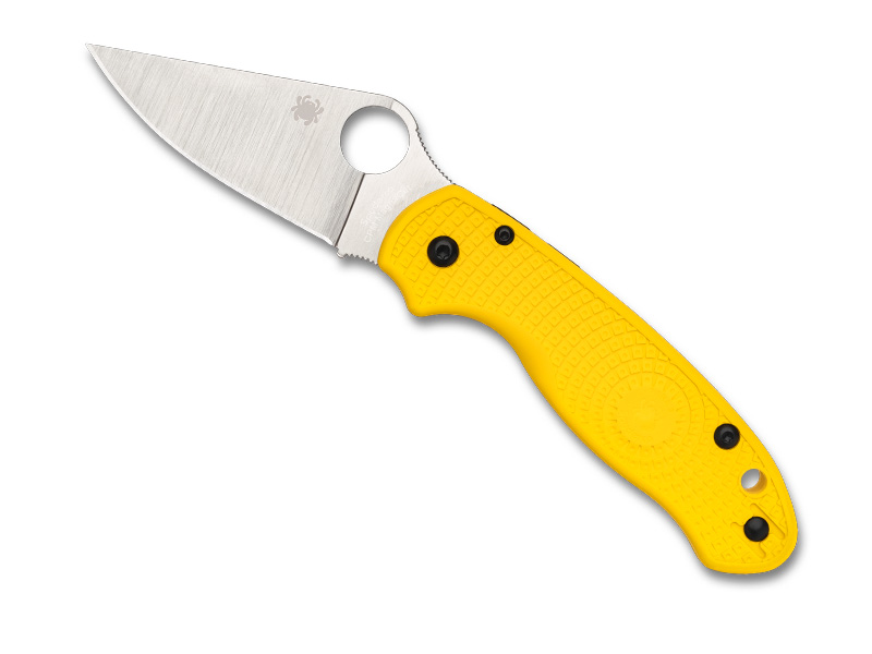 Couteau Spyderco Para 3 Salt - manche 11 cm nylon/fibre de verre jaune