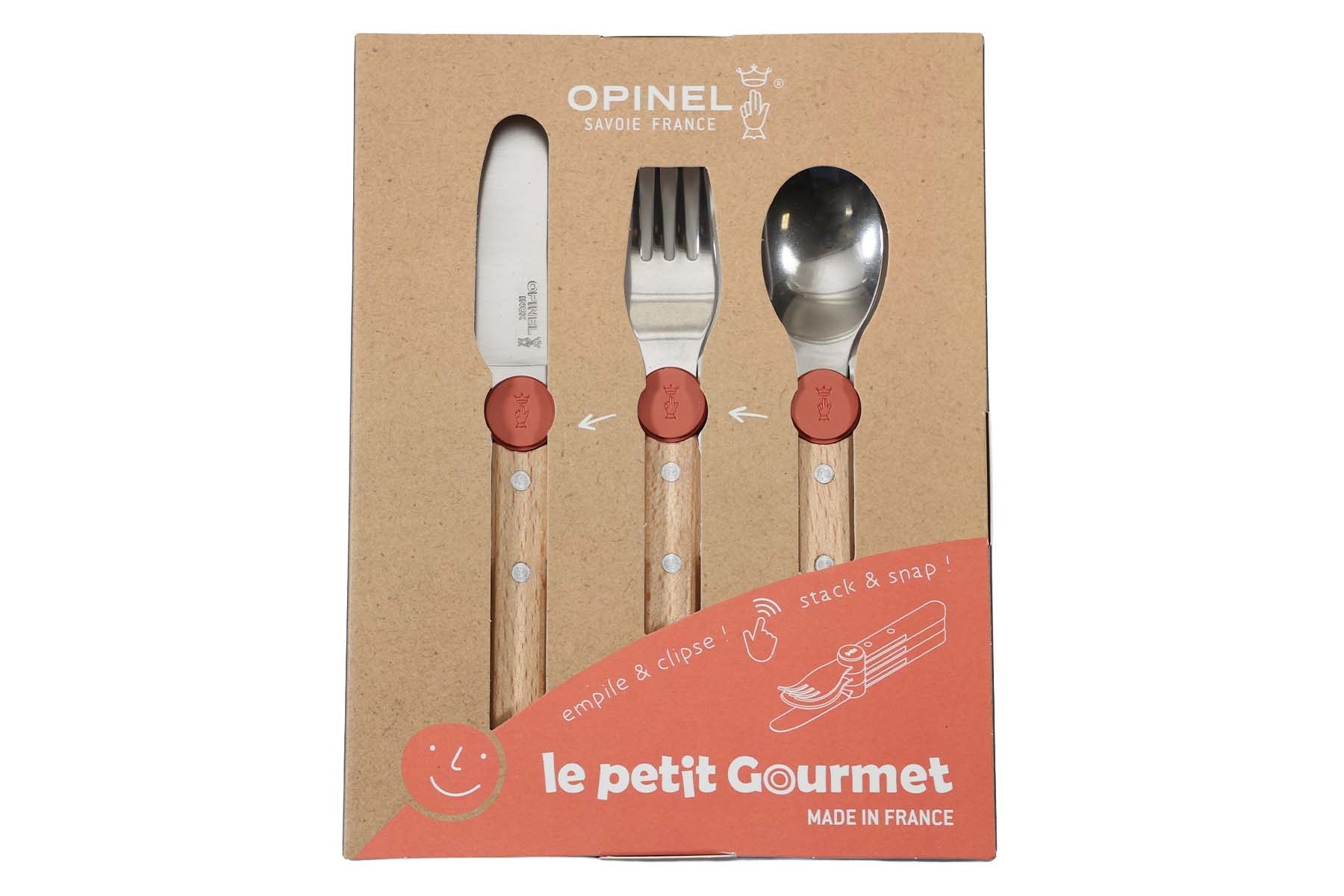 Coffret Le Petit Gourmet Opinel - corail