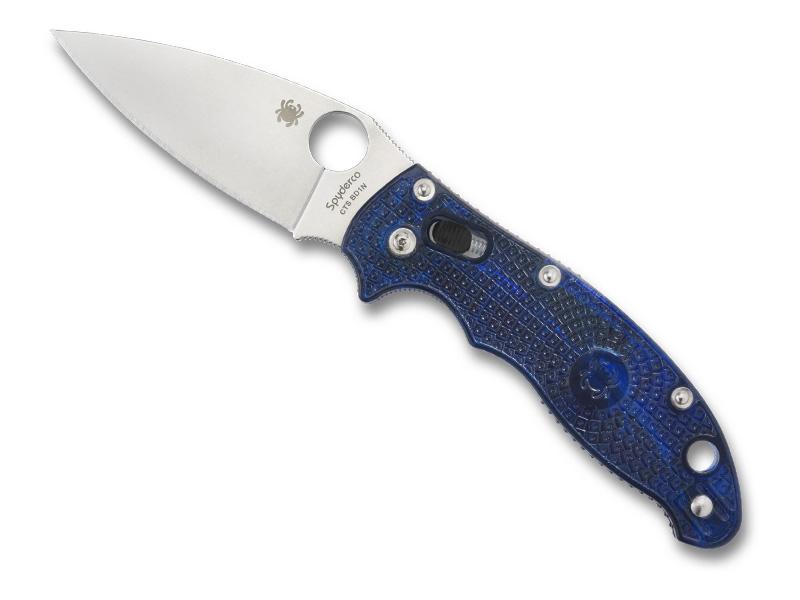 Couteau Spyderco Manix 2 - manche 12 cm bleu