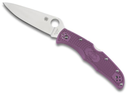 Couteau Spyderco Endura 4 - manche 12,5 cm nylon/fibre de verre violet