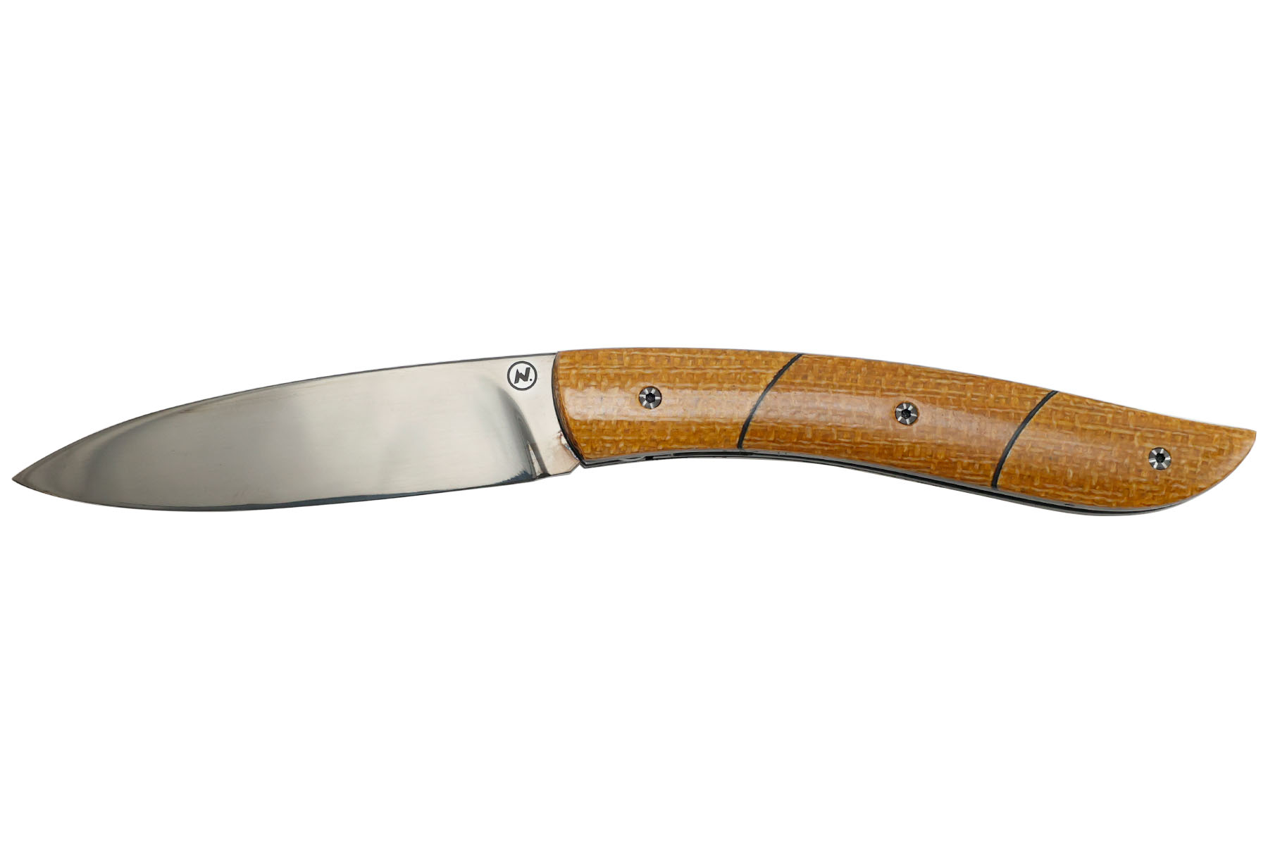 Couteau Artisanal  Tim Bernard  le Névé - Micarta