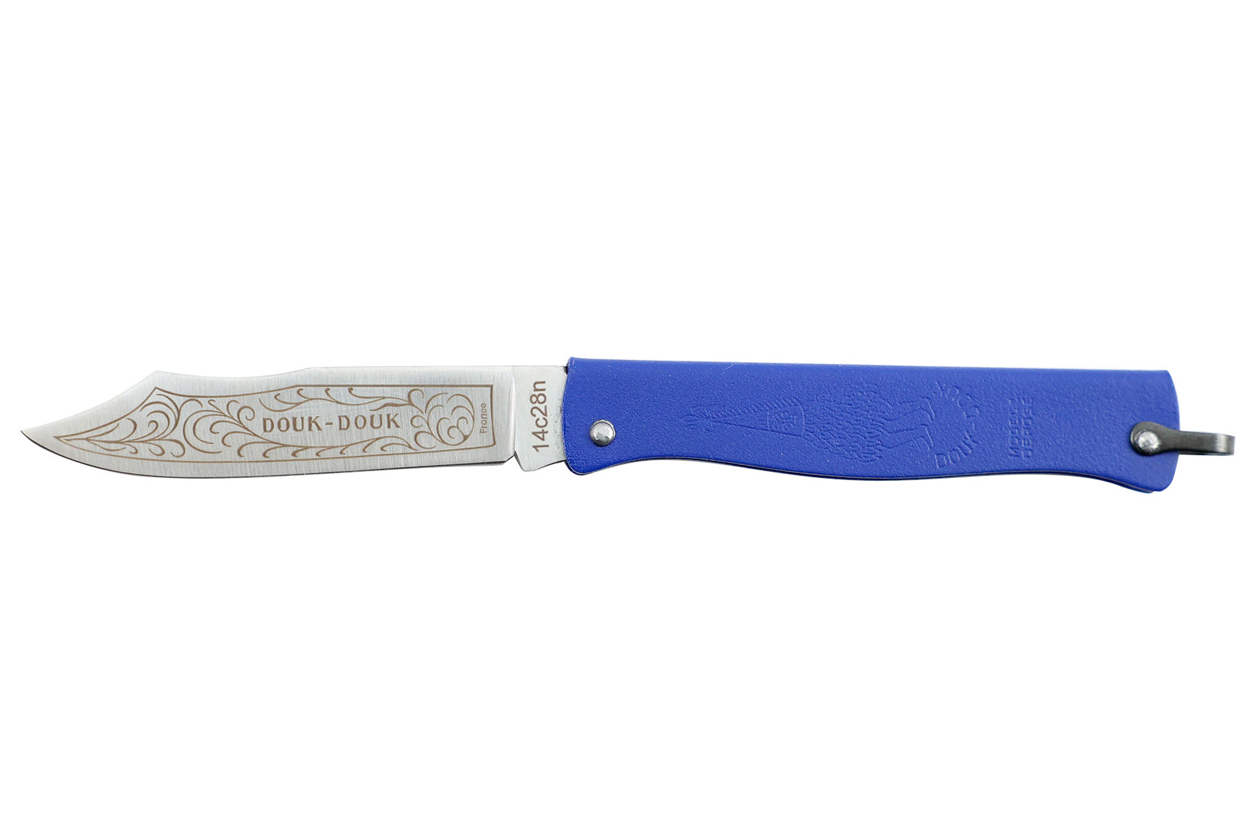 Couteau pliant Douk-Douk par Cognet couleur bleu (Petit-modèle) - Nouvelle version