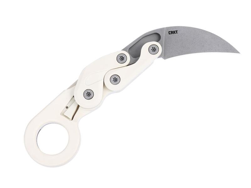 Couteau CRKT Provoke - manche 12,5 cm polyamide blanc