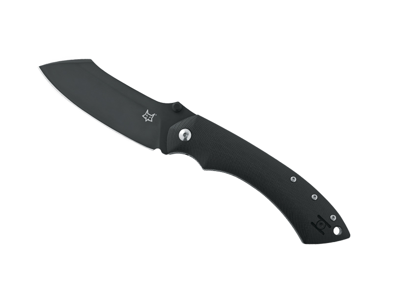 Couteau Fox Pelican, lame noire - manche G10 noir