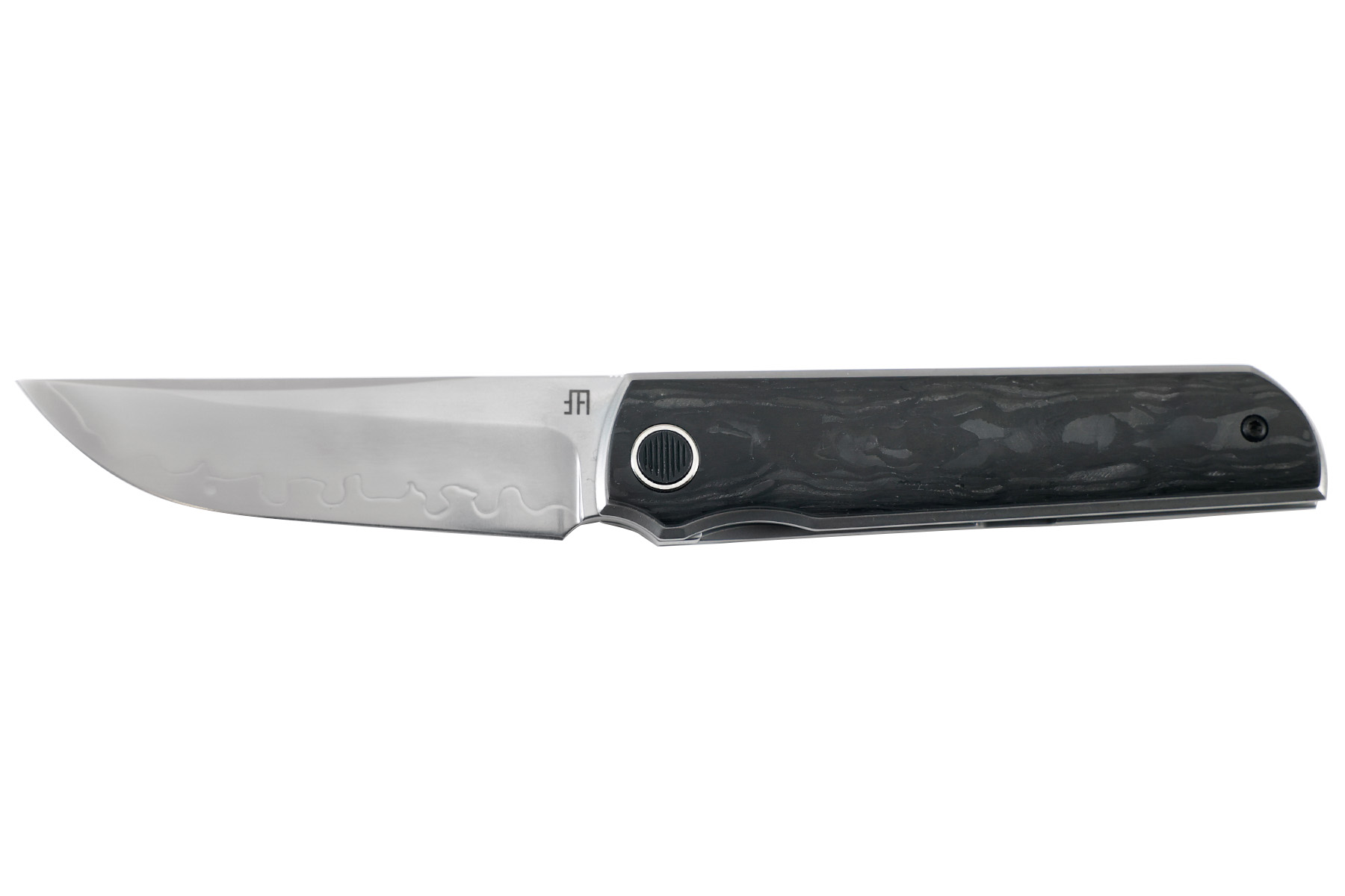 Couteau pliant North Mountain Knive modèle "Chop" lame  San Maï - Carbone