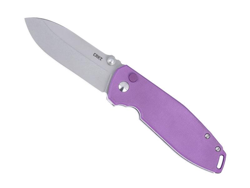 Couteau CRKT Squid XM - manche 10,5 cm G10 violet