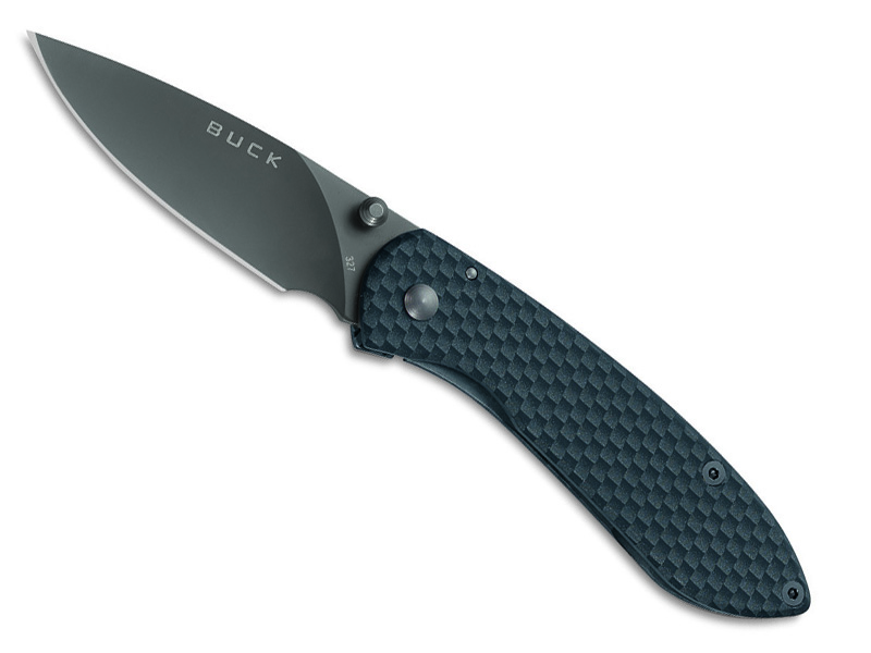 Couteau Buck Nobleman - manche 9 cm fibre de carbone