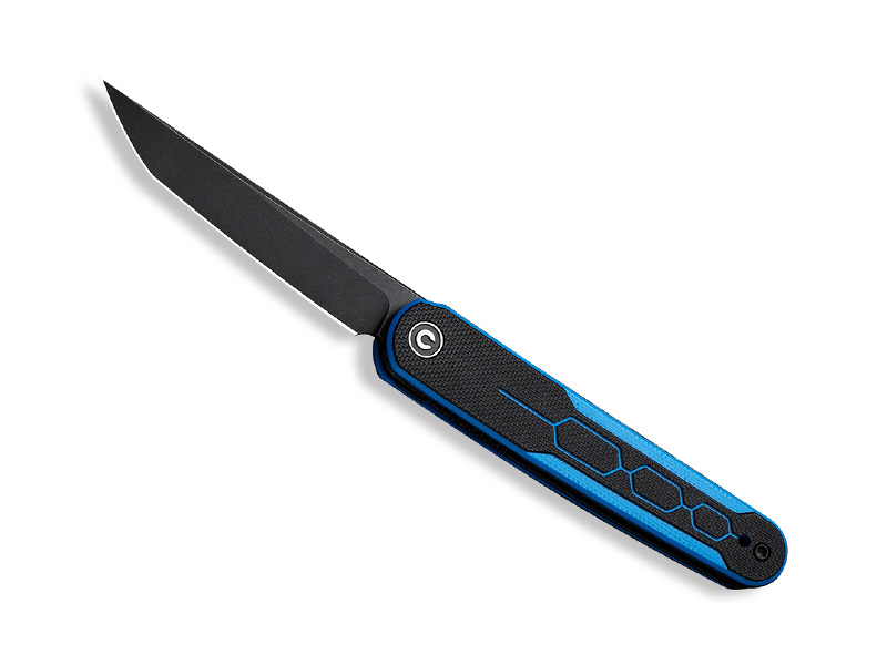 Couteau Civivi Kwaiq - manche 10 cm G10 noir et bleu