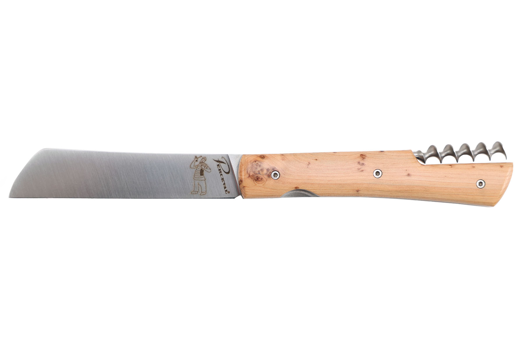 Couteau Perceval Le Vendredi 2 pces - manche 11 cm genévrier